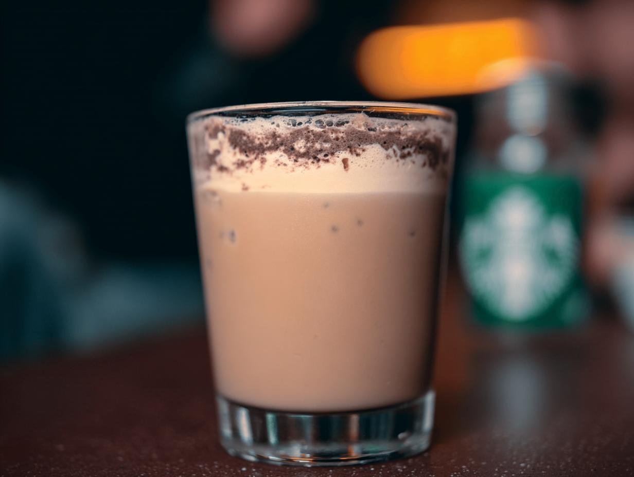A close-up of a perfect Starbucks drink with creamy foam and chocolate dusting, hinting at what makes perfect Starbucks drinks.
