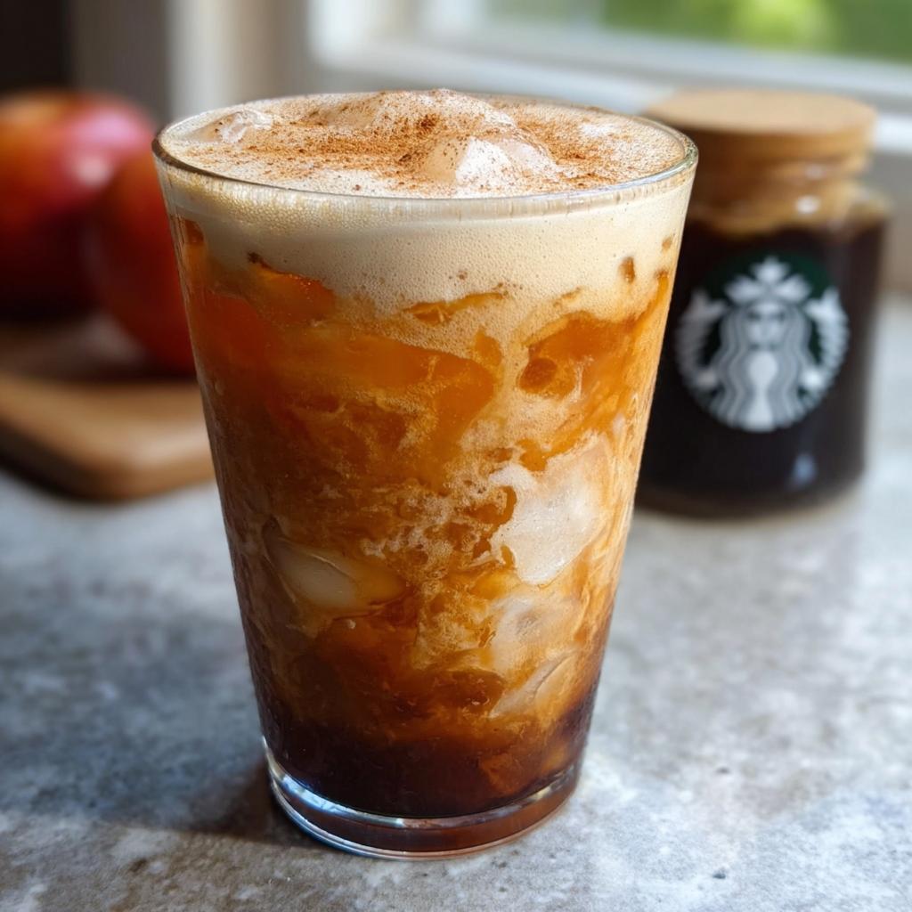 A tall glass of Starbucks Pumpkin Cream Cold Brew with ice, foamy cream, and cinnamon topping.
