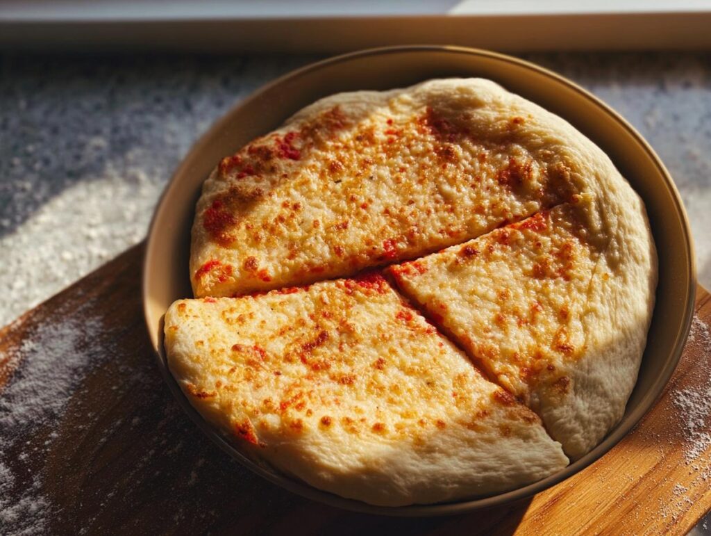 A simple cheese pizza, sliced and served on a plate, perfect for Pizza Night Recipes.