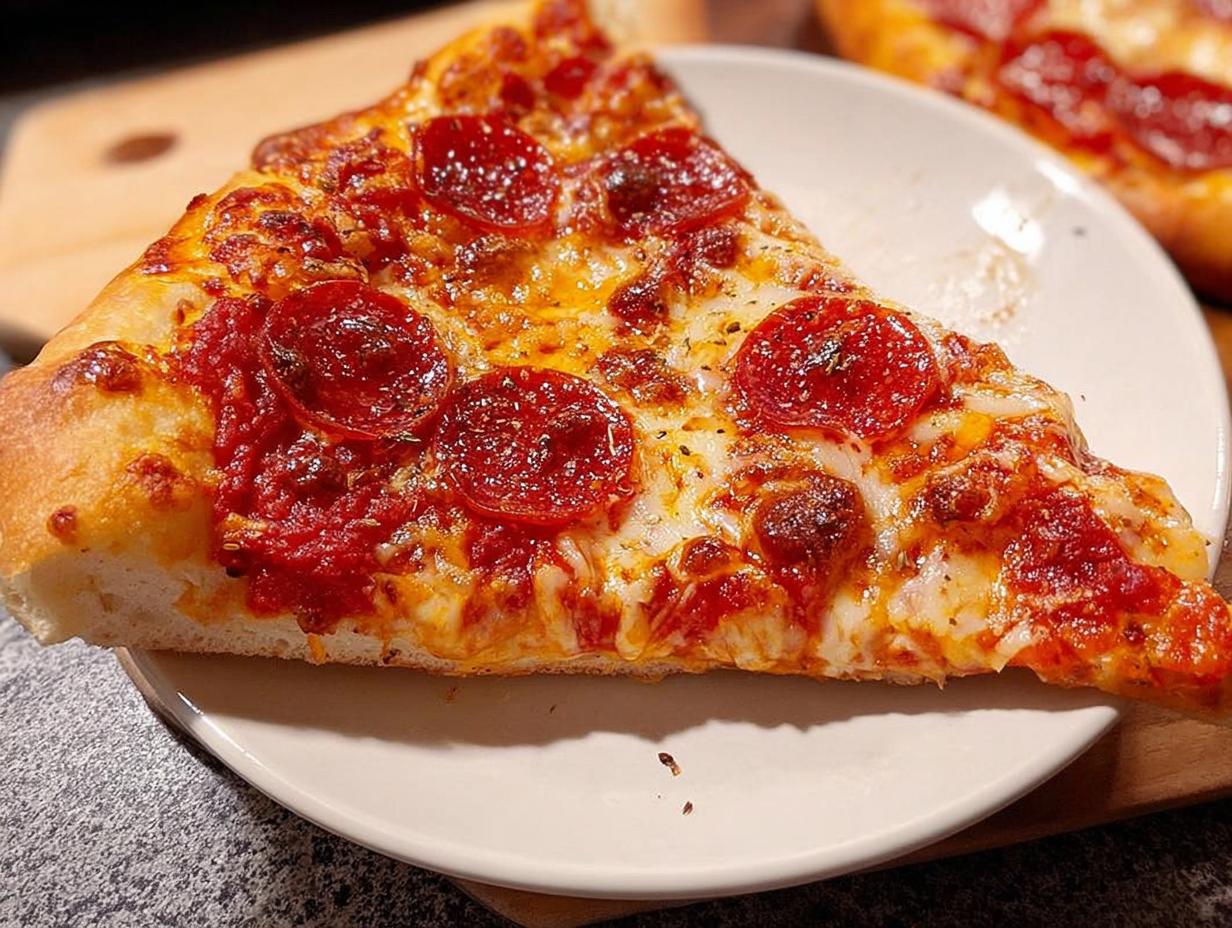 A delicious slice of pepperoni pizza, perfect for Pizza Night Recipes meal prep.