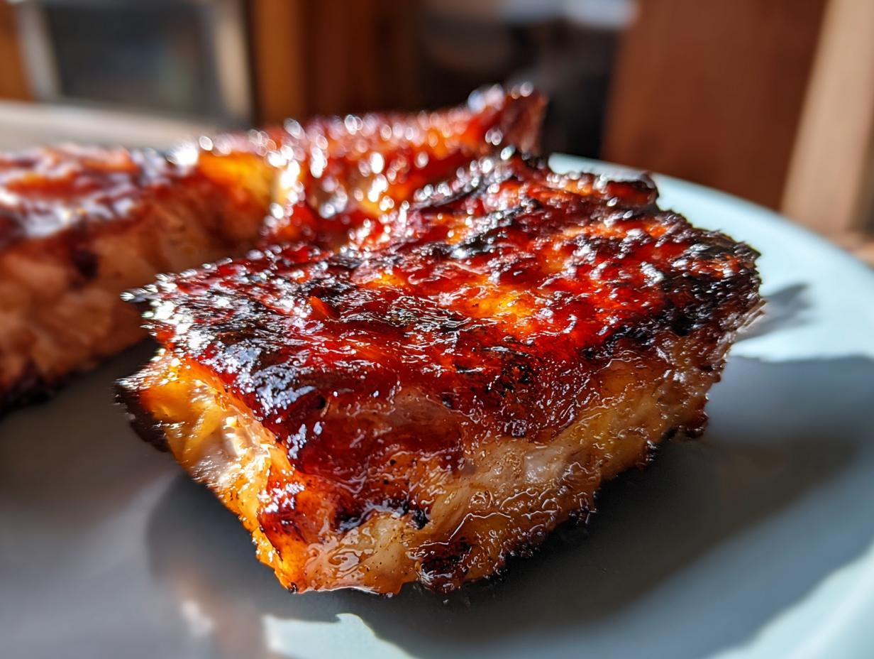 Close-up of juicy BBQ Pineapple Chicken, glazed and grilled to perfection, ready for summer nights.