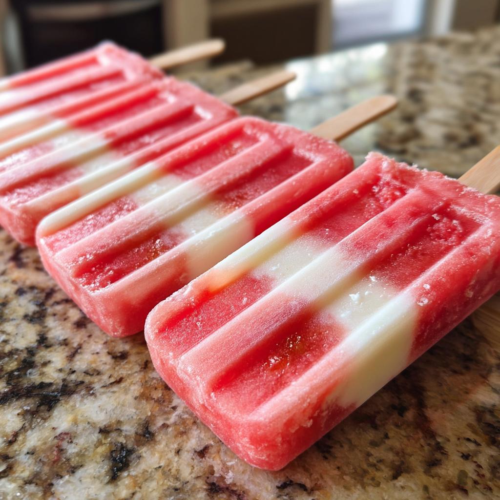 Three refreshing watermelon recipes with coconut lime popsicles on a granite countertop.